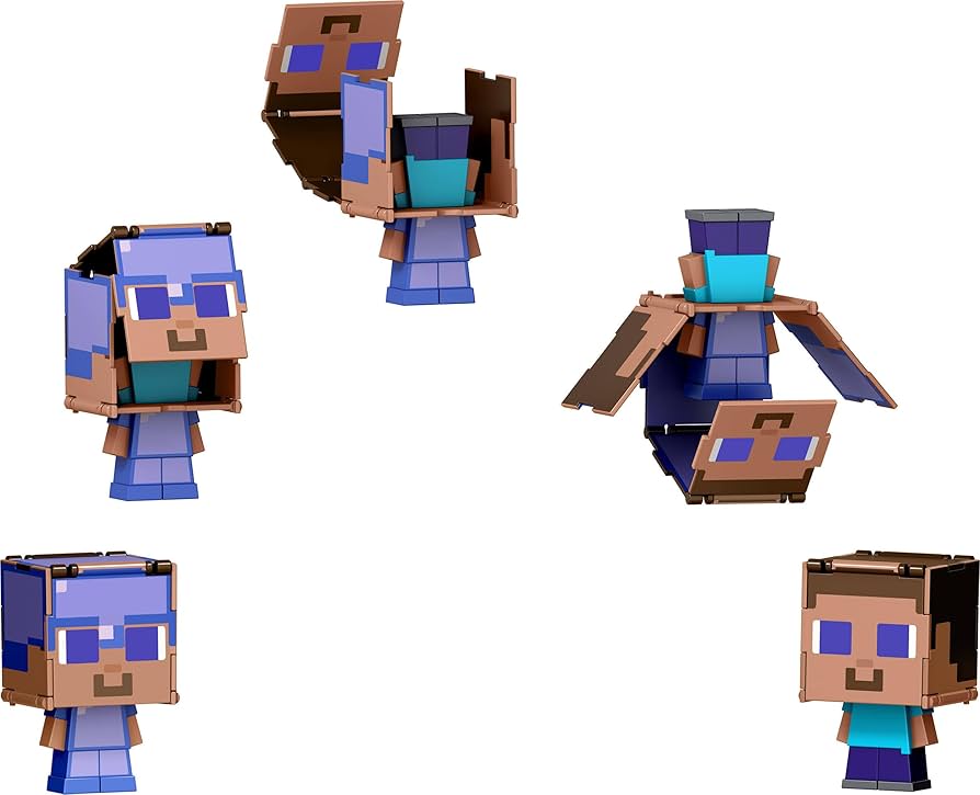 Amazon.com: Mattel Minecraft Flippin' Figs Figures with 2-in